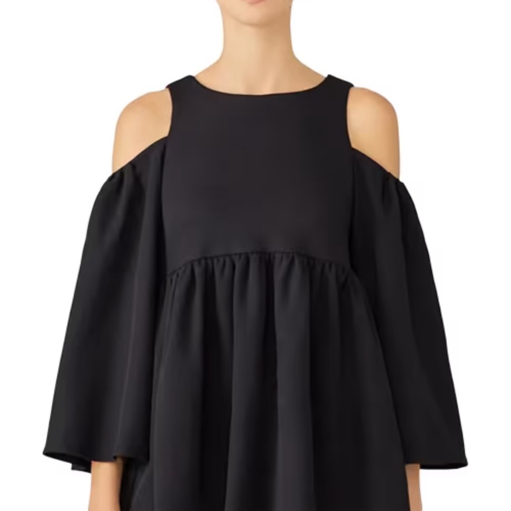 HUNTER BELL Black Cold Shoulder Dress